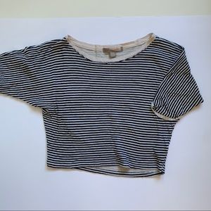 Striped crop top tshirt